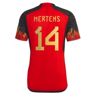Belgien Dries Mertens #14 Hemmakläder VM 2022 Kortärmad
